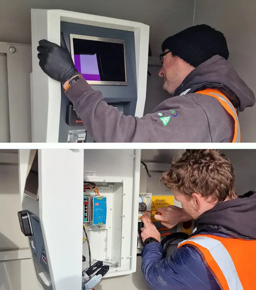 Outdoor Payment Terminal Installation 1